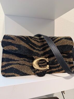 Tabby Shoulder Bag 26 with Beaded Tiger